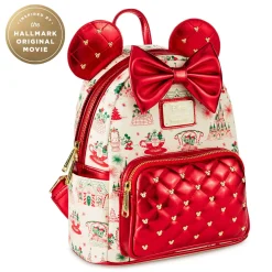 Hallmark + Disney Holiday Ever After Loungefly Minnie Mouse Mini Backpack
