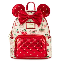 Hallmark + Disney Holiday Ever After Loungefly Minnie Mouse Mini Backpack