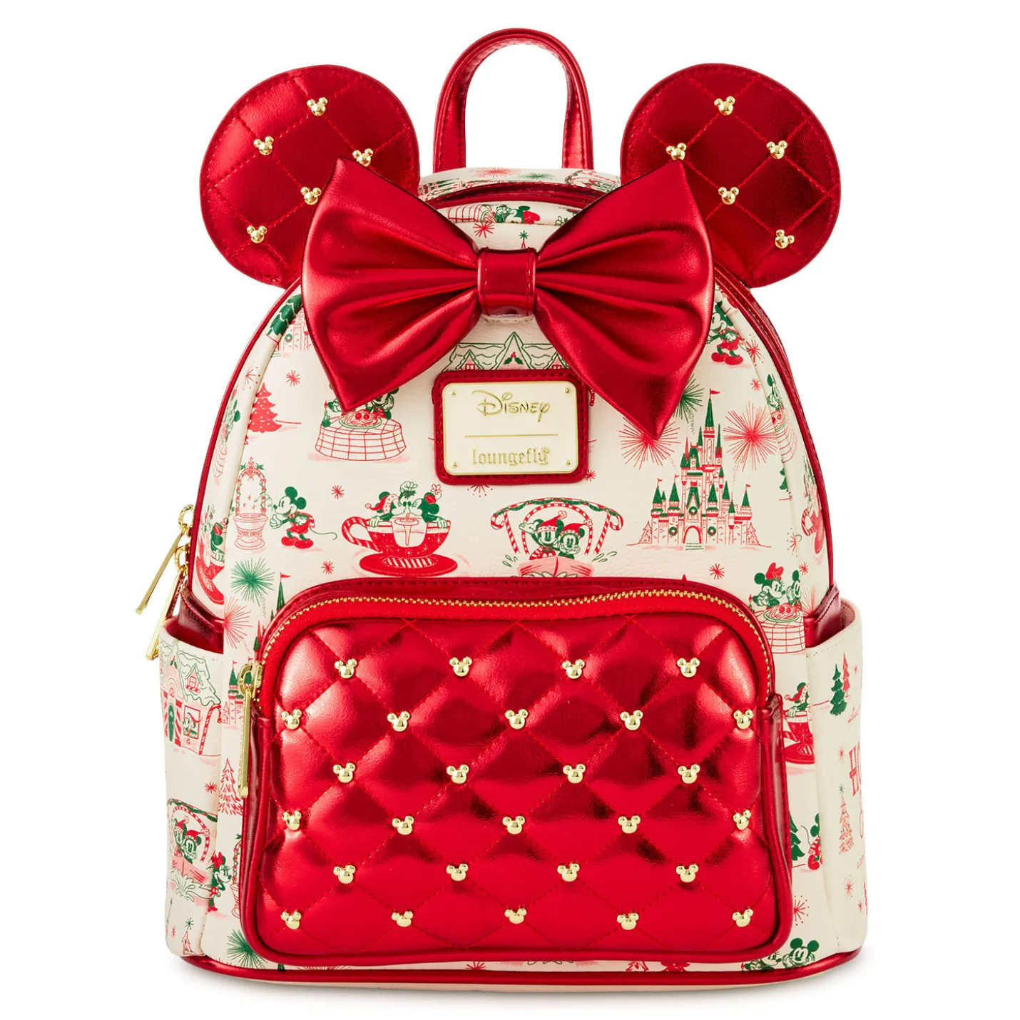 Hallmark + Disney Holiday Ever After Loungefly Minnie Mouse Mini Backpack