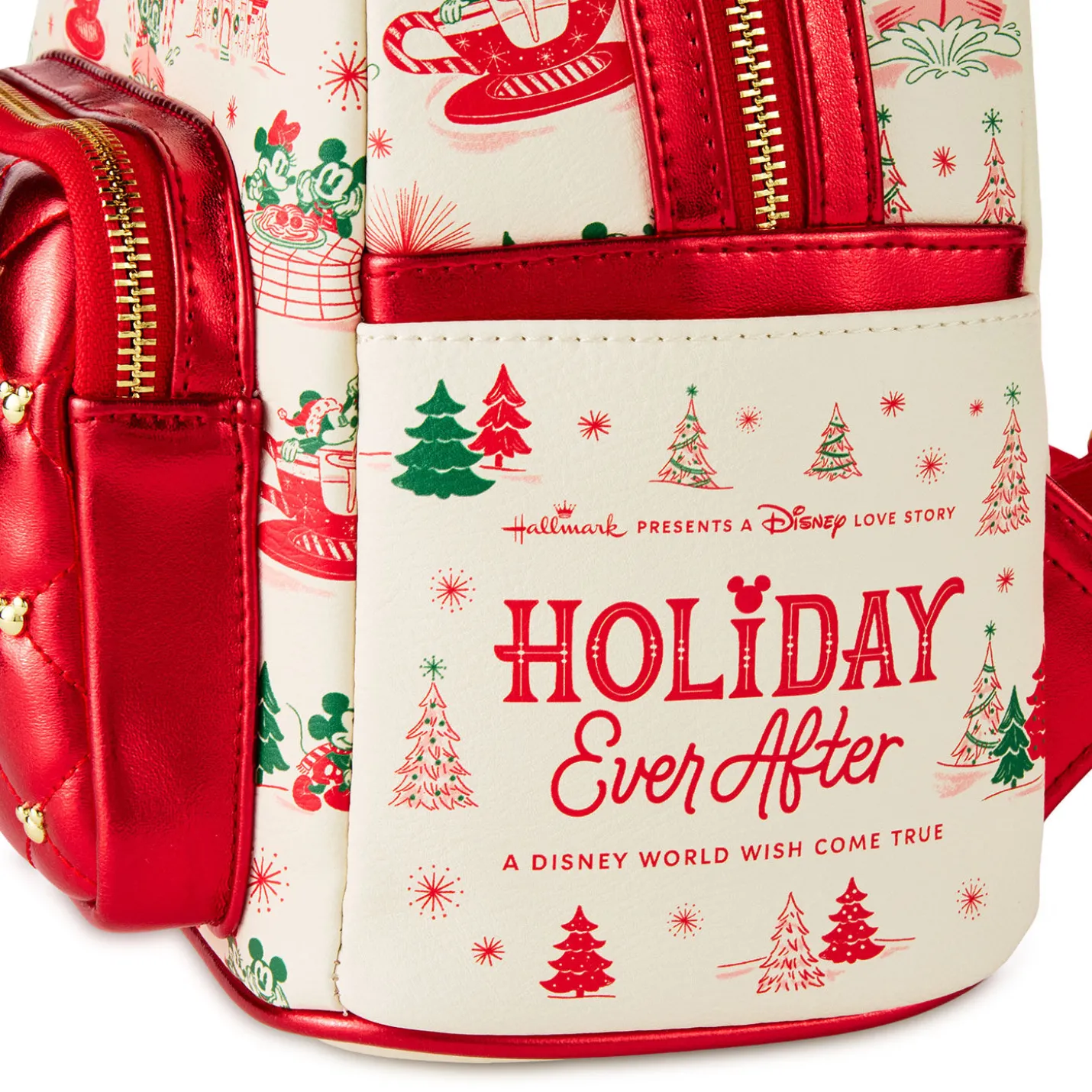 Hallmark + Disney Holiday Ever After Loungefly Minnie Mouse Mini Backpack