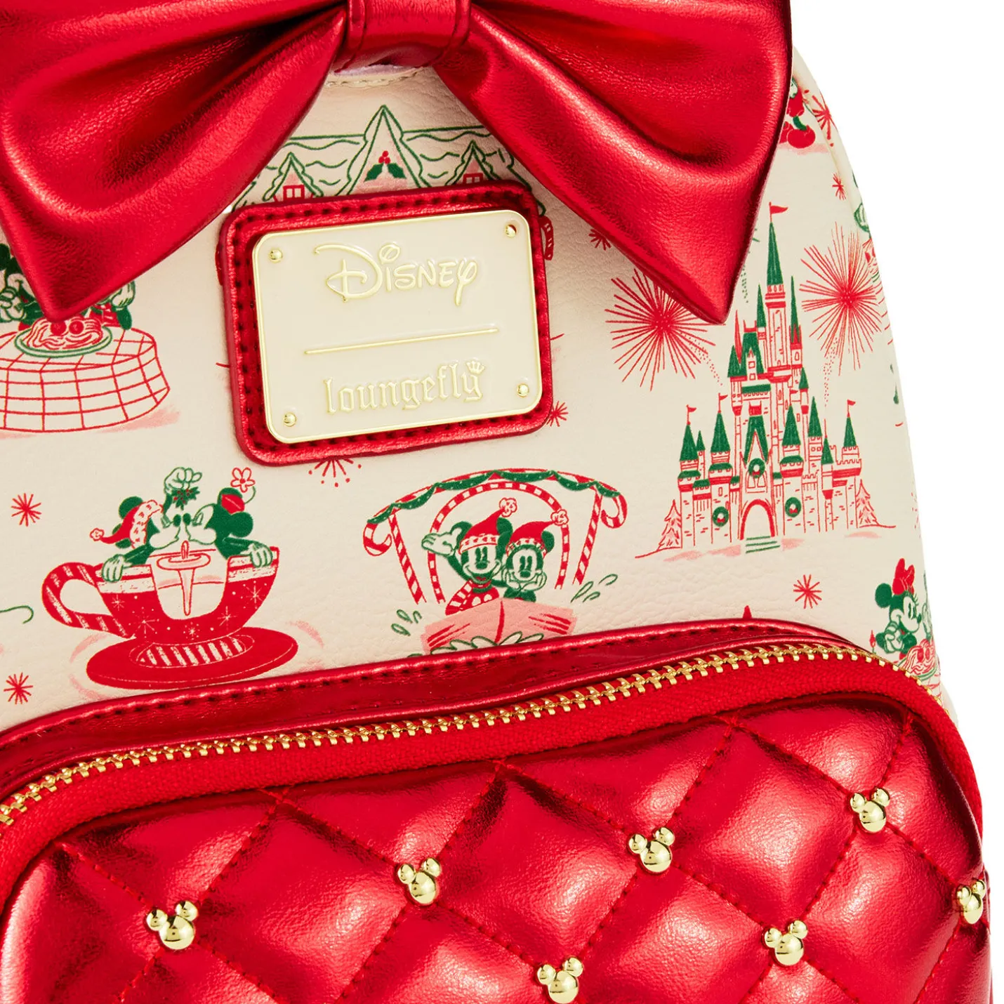 Hallmark + Disney Holiday Ever After Loungefly Minnie Mouse Mini Backpack