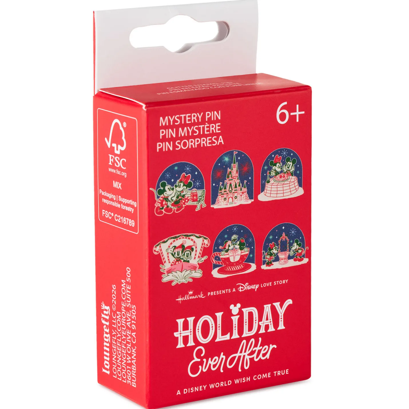 Hallmark + Disney Holiday Ever After Loungefly Mystery Pin