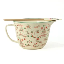 Hallmark + Disney Holiday Ever After Zrike Brands Mixing Bowl With Spatula, Set of 2