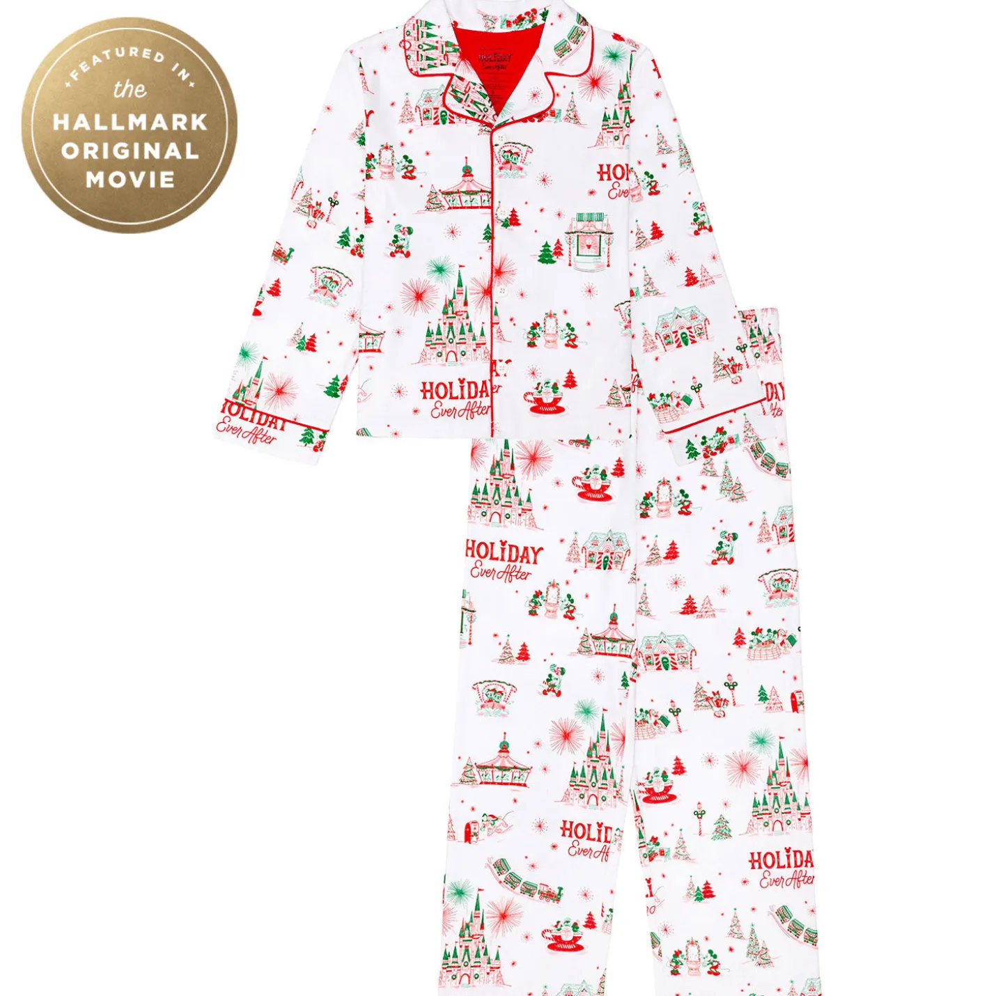 Hallmark + Disney Holiday Ever After Kids Pajama Set