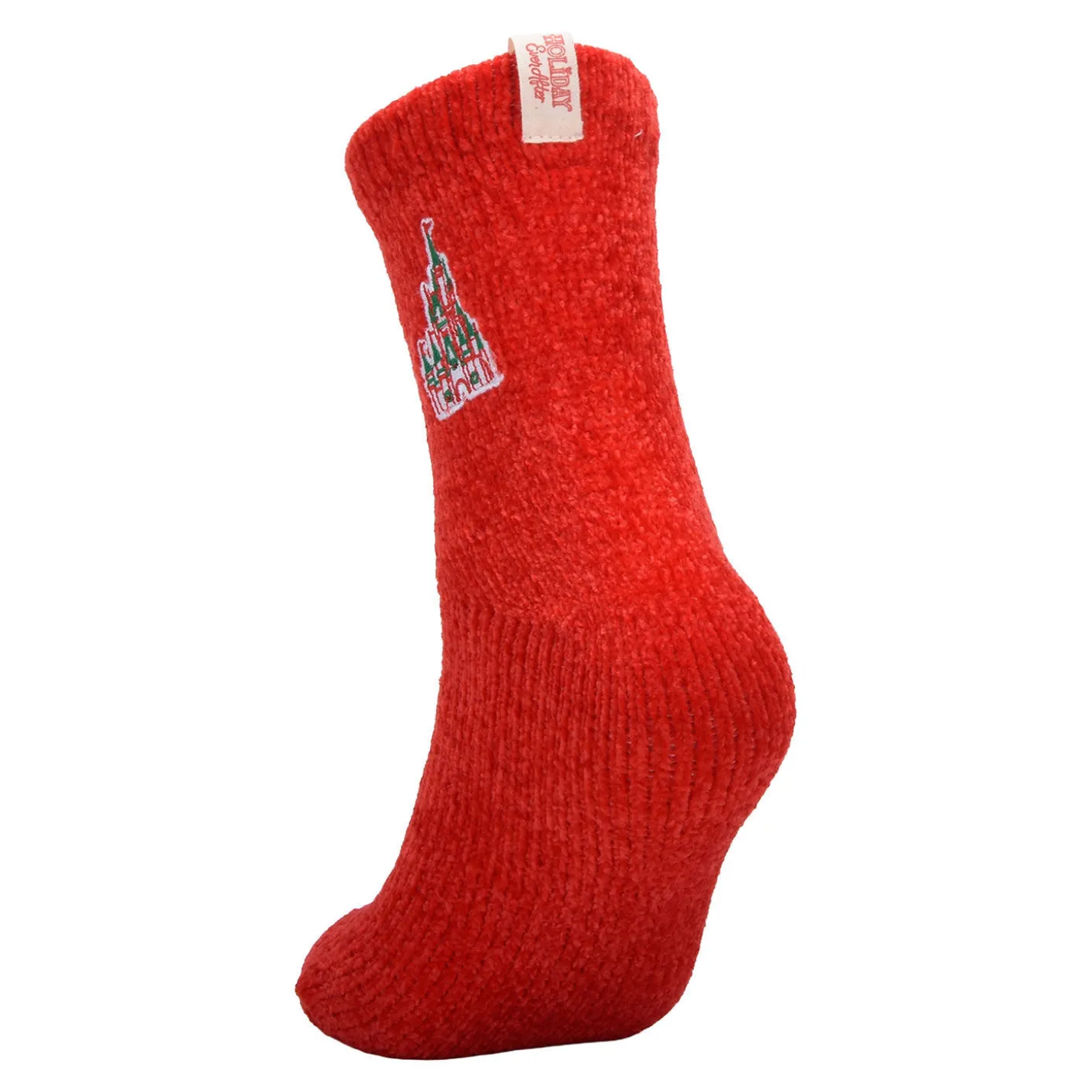 Hallmark + Disney Holiday Ever After Red Castle Crew Socks