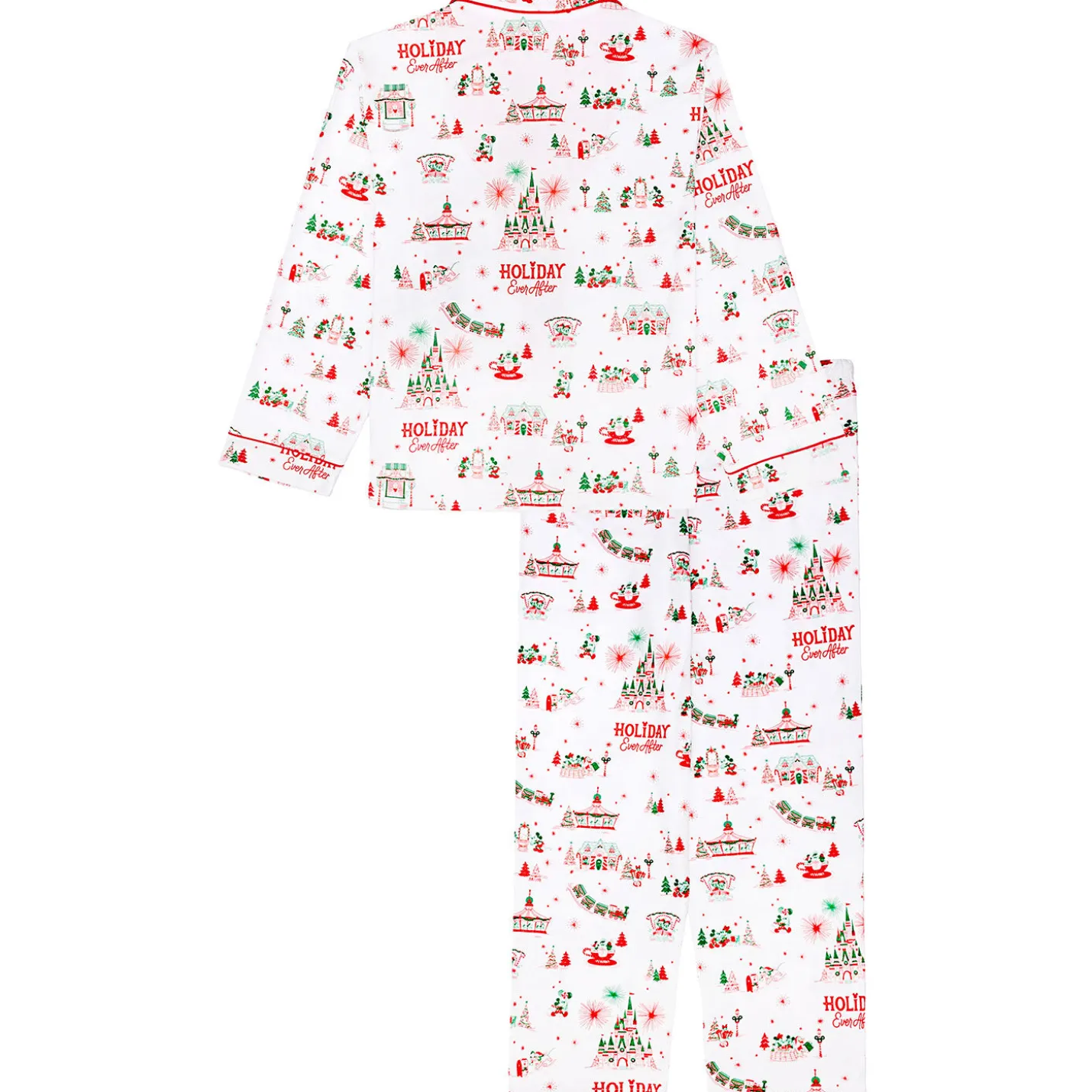 Hallmark + Disney Holiday Ever After Unisex Adult Pajama Set