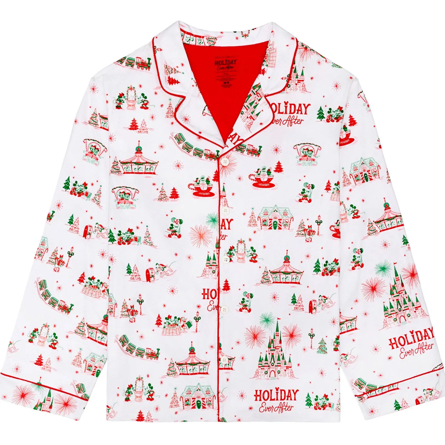 Hallmark + Disney Holiday Ever After Unisex Adult Pajama Set