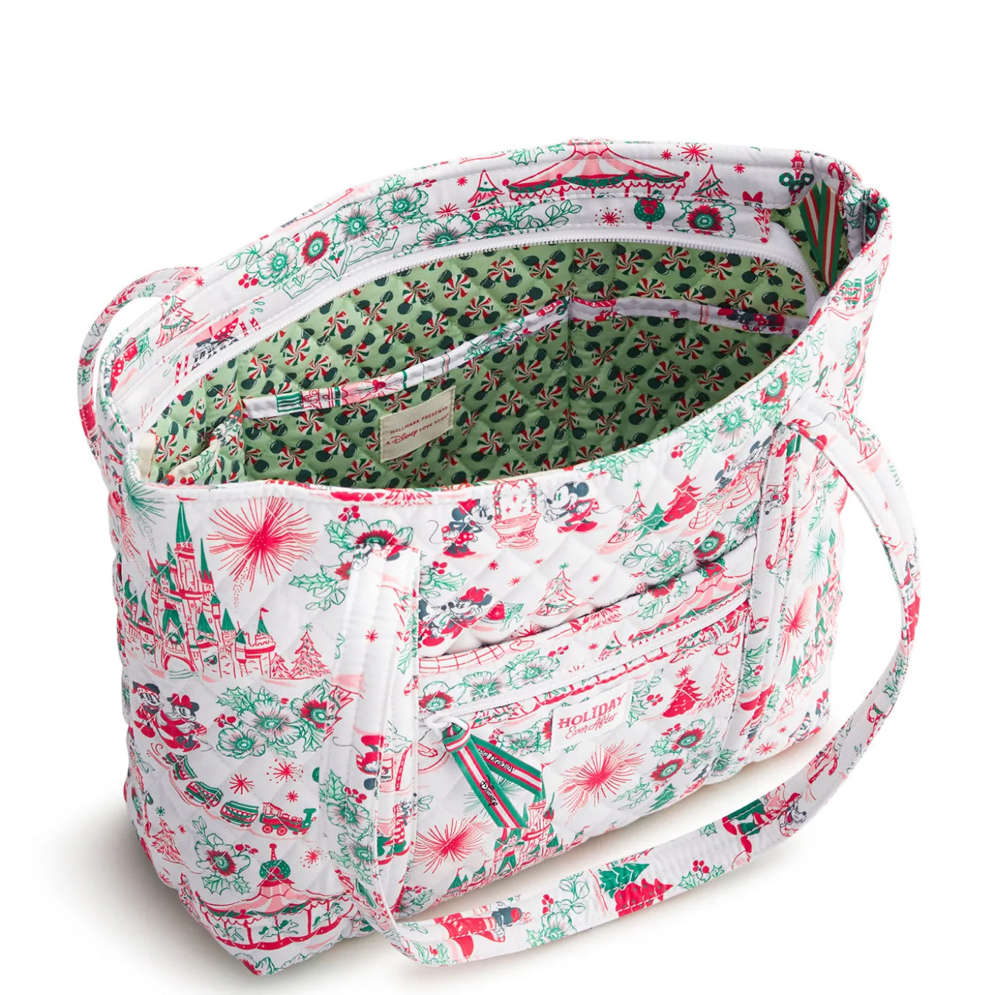 Hallmark + Disney Holiday Ever After Vera Bradley Small Original Vera Tote Bag