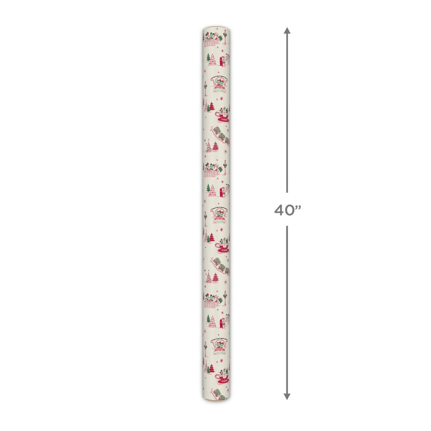 Hallmark + Disney Holiday Ever After Jumbo Christmas Wrapping Paper Roll, 35 sq. ft.