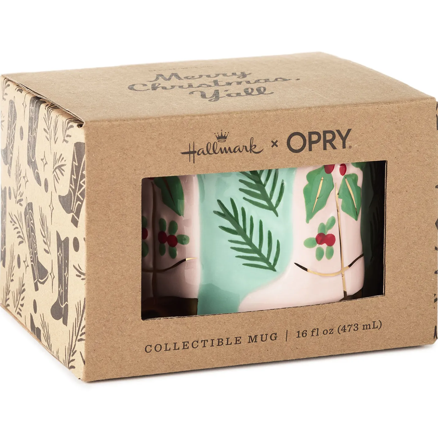 Hallmark x Opry® Cowboy Boots Sculpted Mug