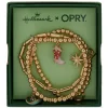 Hallmark x Opry® Gold-Tone Beaded Bracelets With Cowboy Charms, Set of 3