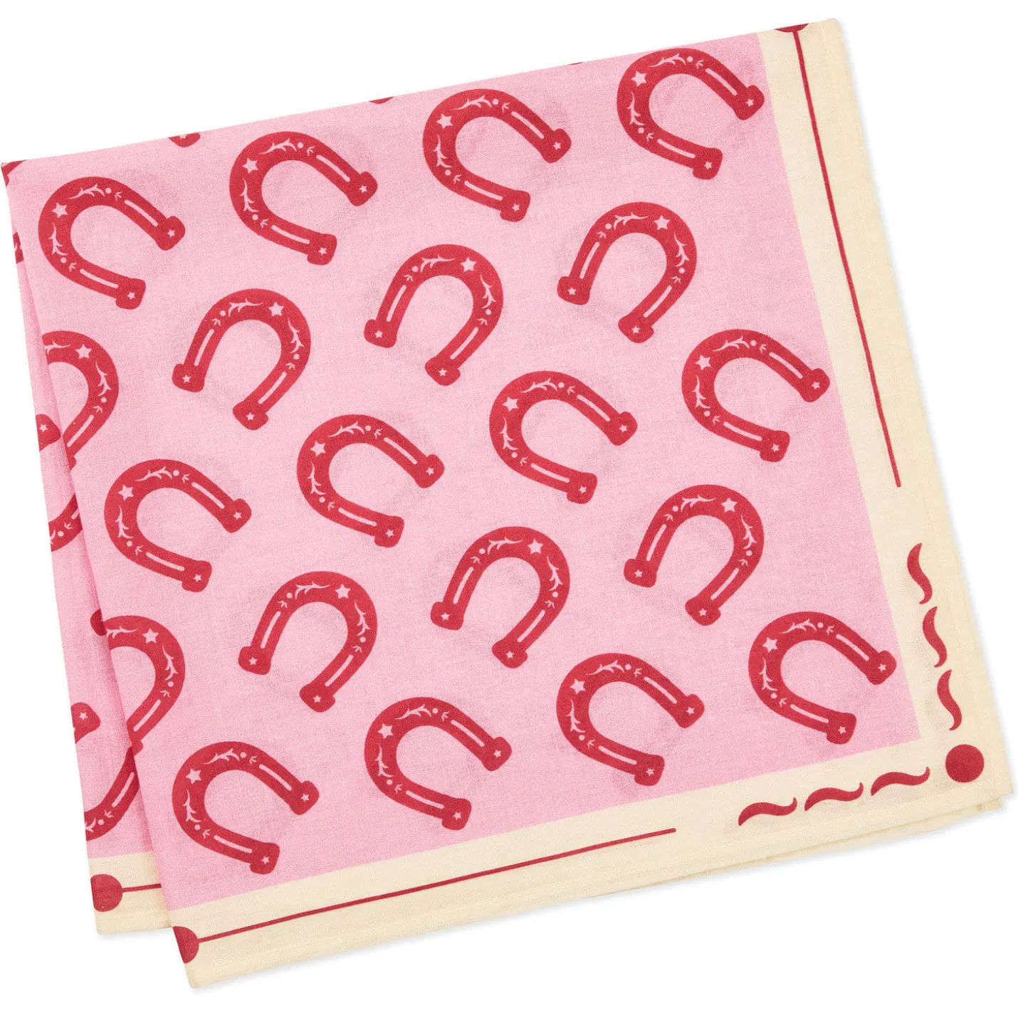 Hallmark x Opry® Horseshoes on Pink Bandana