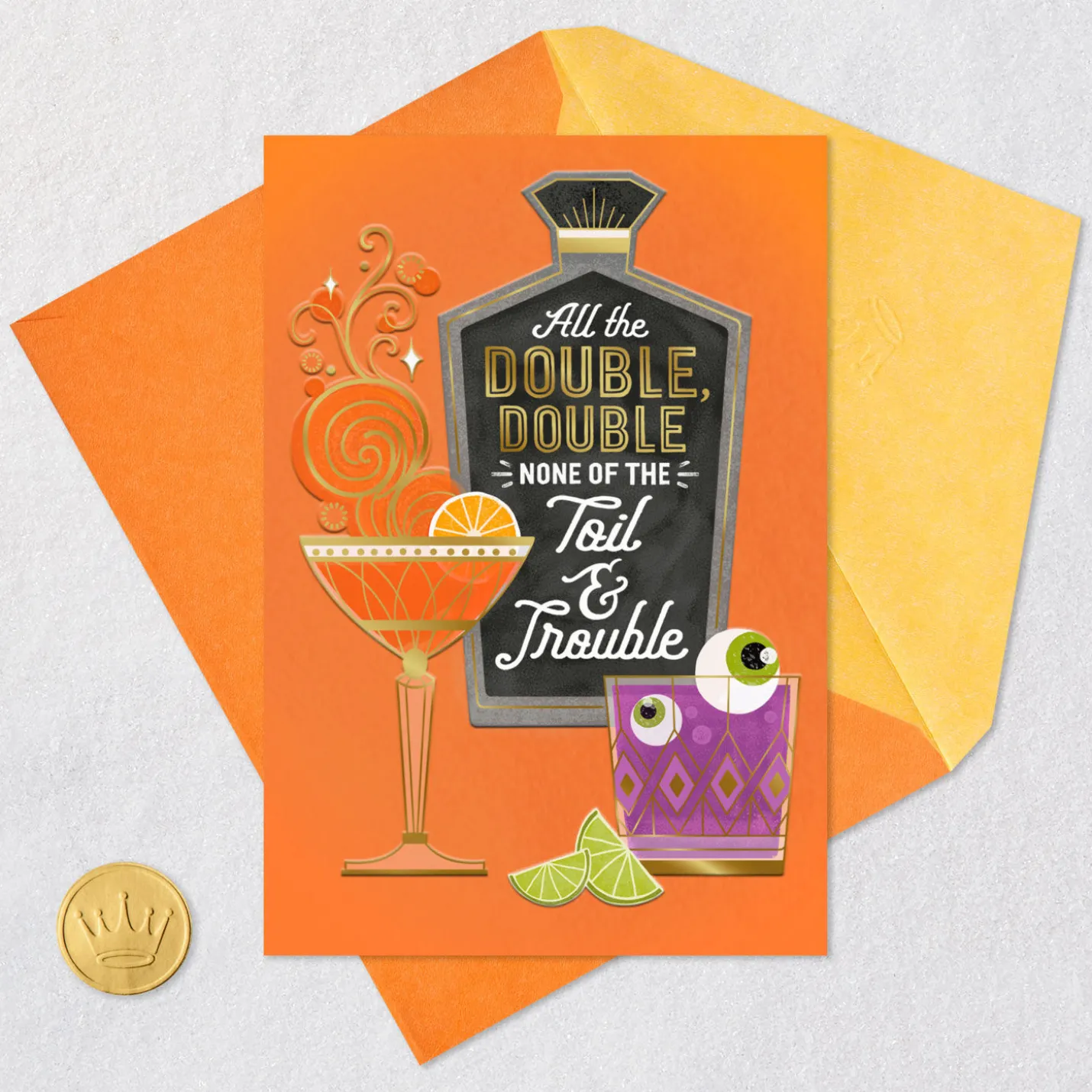 Halloween Cocktails Funny Halloween Card