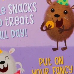 Hamster Party Funny Musical Birthday Card for Kids