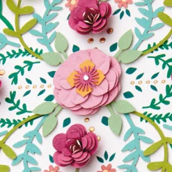 Handcrafted Flowers Blank Card