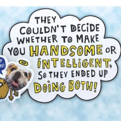 Handsome and Intelligent Funny Pop-Up Birthday Card for Grandson