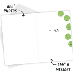 Hap-pea Day Funny Custom Birthday Card
