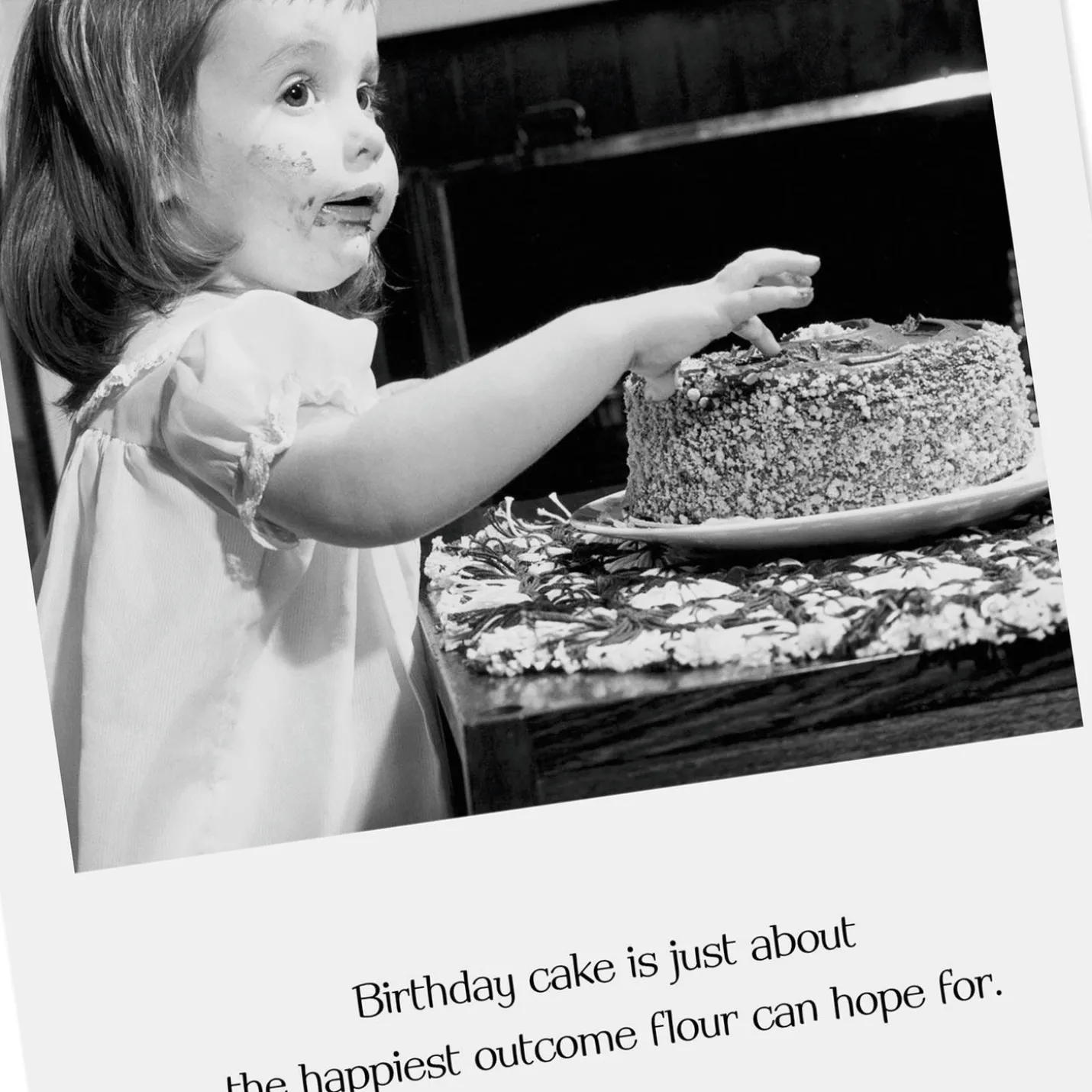 Happiest Outcome for Flour Funny Birthday Card