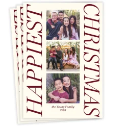 Happiest Flat Christmas Photo Card