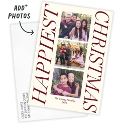 Happiest Flat Christmas Photo Card