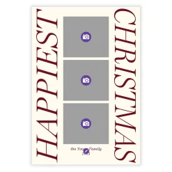Happiest Flat Christmas Photo Card
