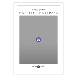 Happiest Wishes Flat Holiday Photo Card