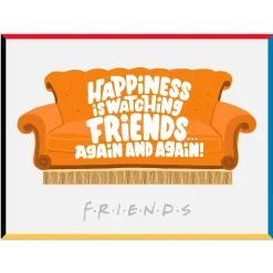 Happiness Is Watching Friends Oversized Blanket, 60x80