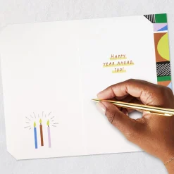 Happy Birthday and Happy Year Ahead Birthday Card
