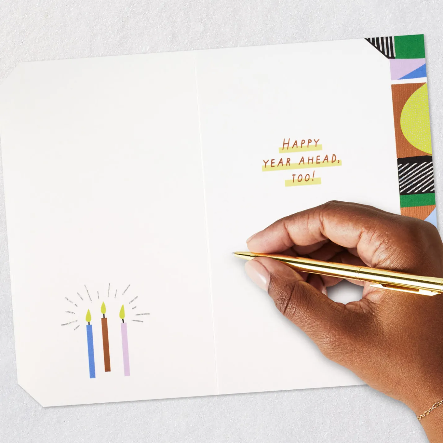 Happy Birthday and Happy Year Ahead Birthday Card
