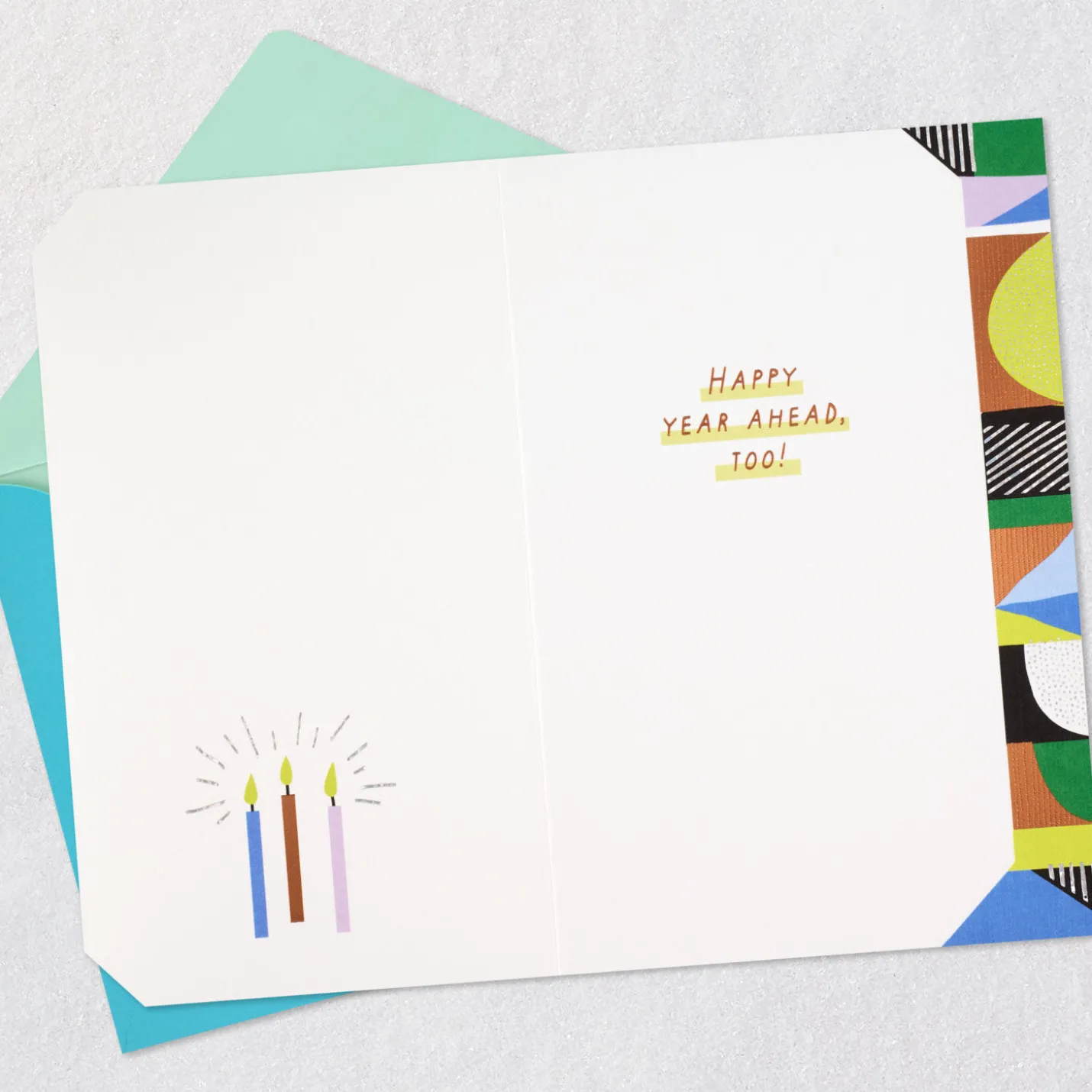 Happy Birthday and Happy Year Ahead Birthday Card