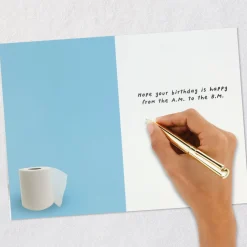 Happy from A.M. to B.M. Funny Birthday Card
