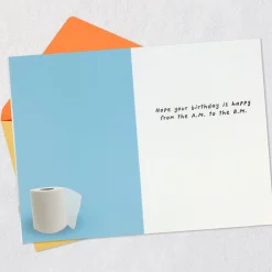 Happy from A.M. to B.M. Funny Birthday Card