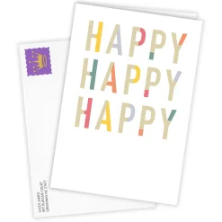 Happy Happy Happy Birthday Photo Card