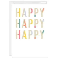 Happy Happy Happy Birthday Photo Card