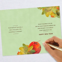 Happy and Proud to Be Connected Rosh Hashanah Card for Sister