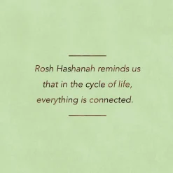 Happy and Proud to Be Connected Rosh Hashanah Card for Sister