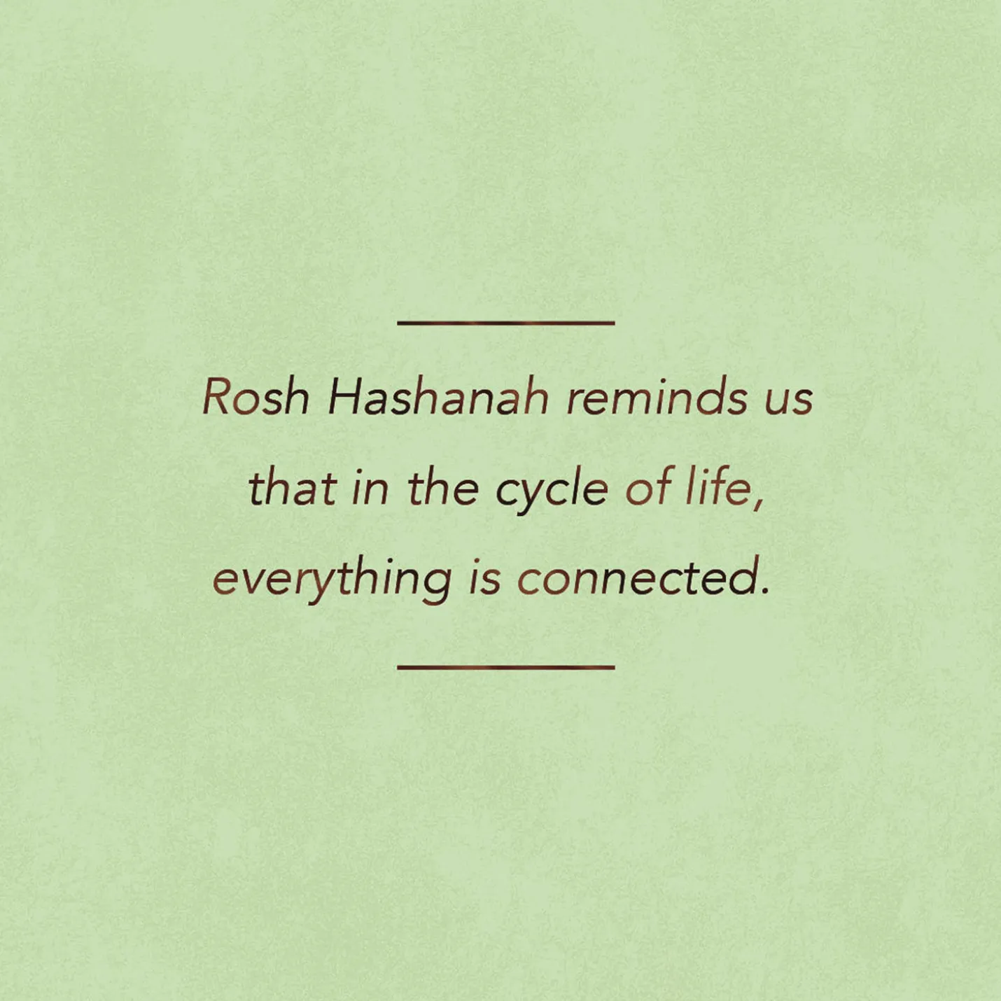 Happy and Proud to Be Connected Rosh Hashanah Card for Sister