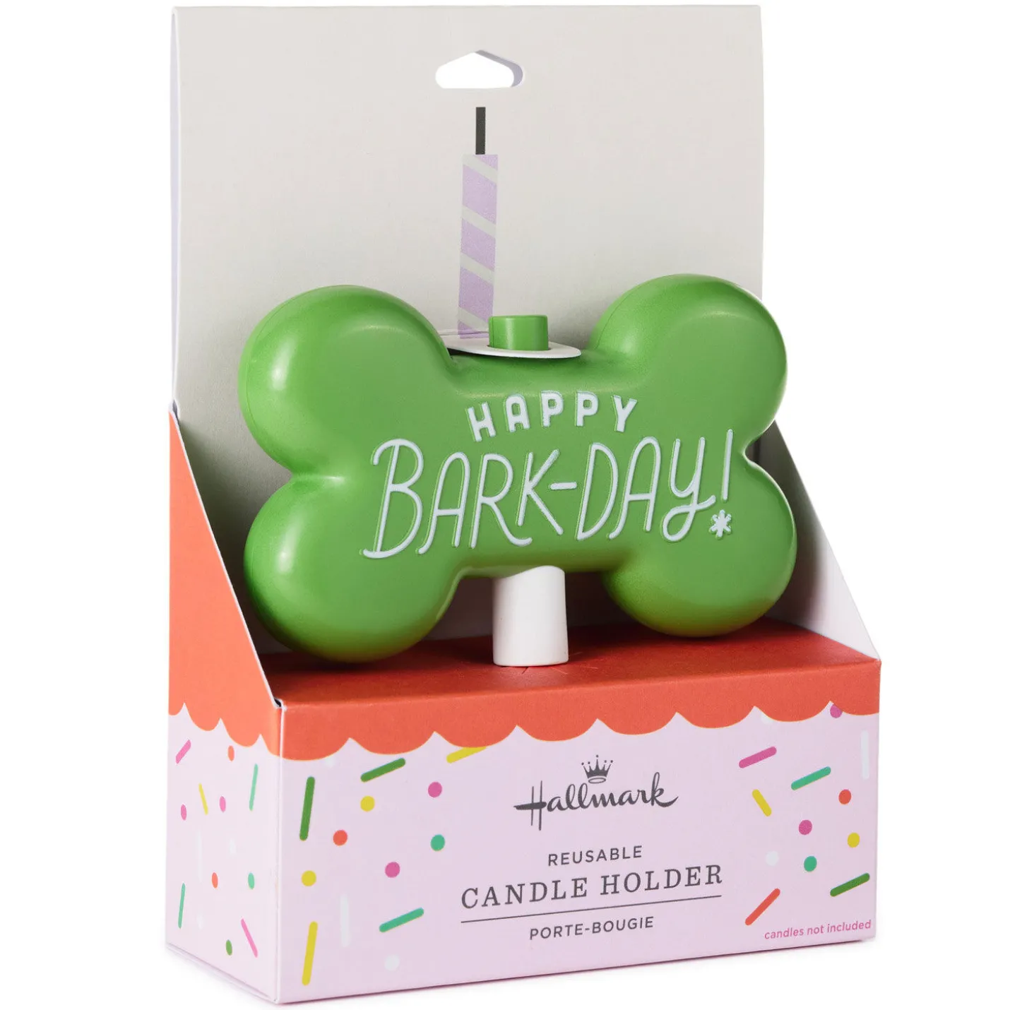 Happy Barkday Candle Holder Cake Topper