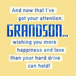 Happy Birthday Alert Birthday Card for Grandson