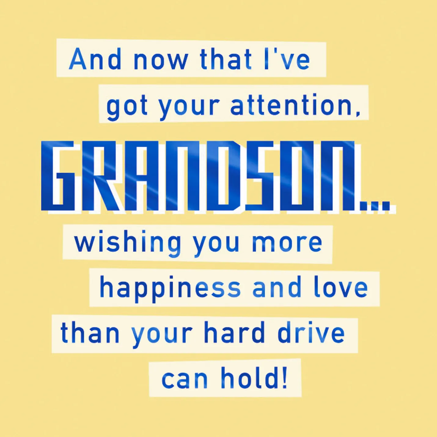 Happy Birthday Alert Birthday Card for Grandson