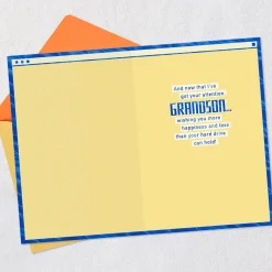 Happy Birthday Alert Birthday Card for Grandson