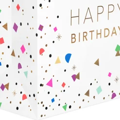 13" Happy Birthday Confetti Large Gift Bag