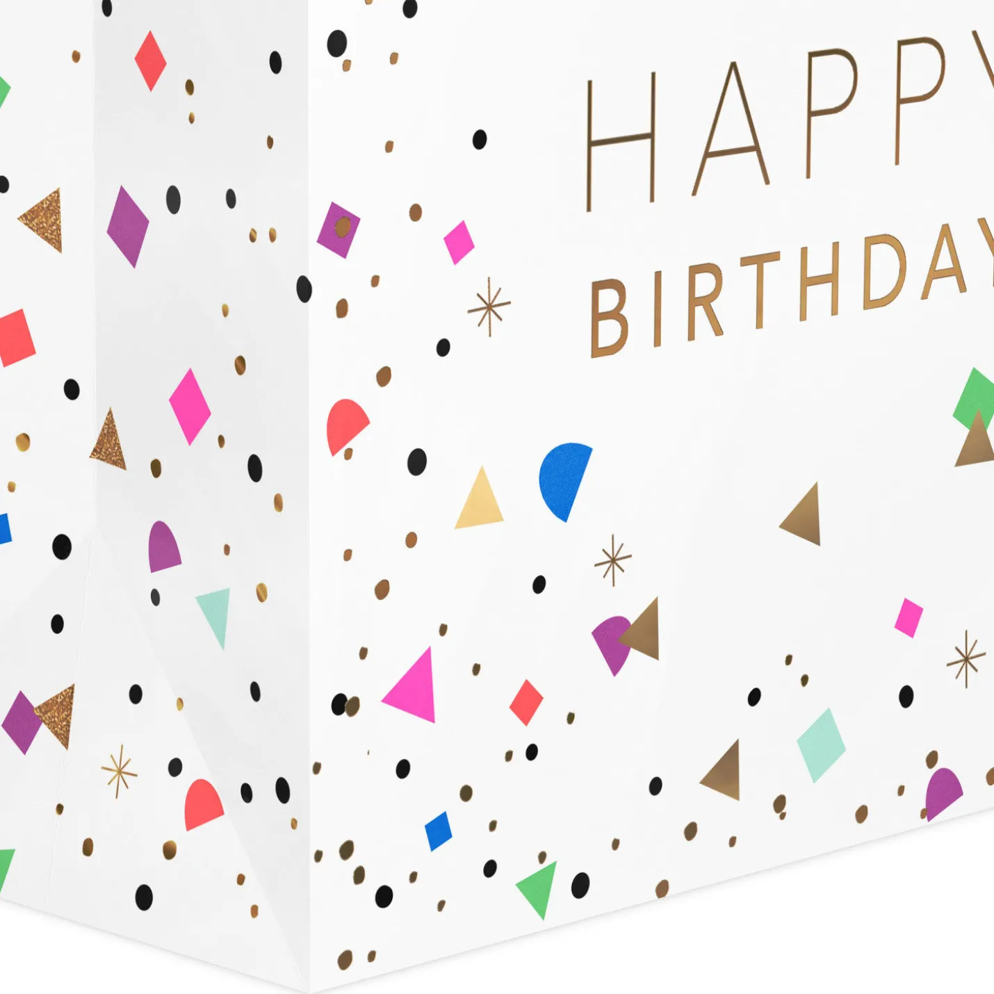 13" Happy Birthday Confetti Large Gift Bag