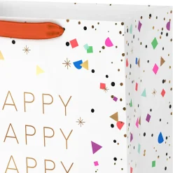 13" Happy Birthday Confetti Large Gift Bag