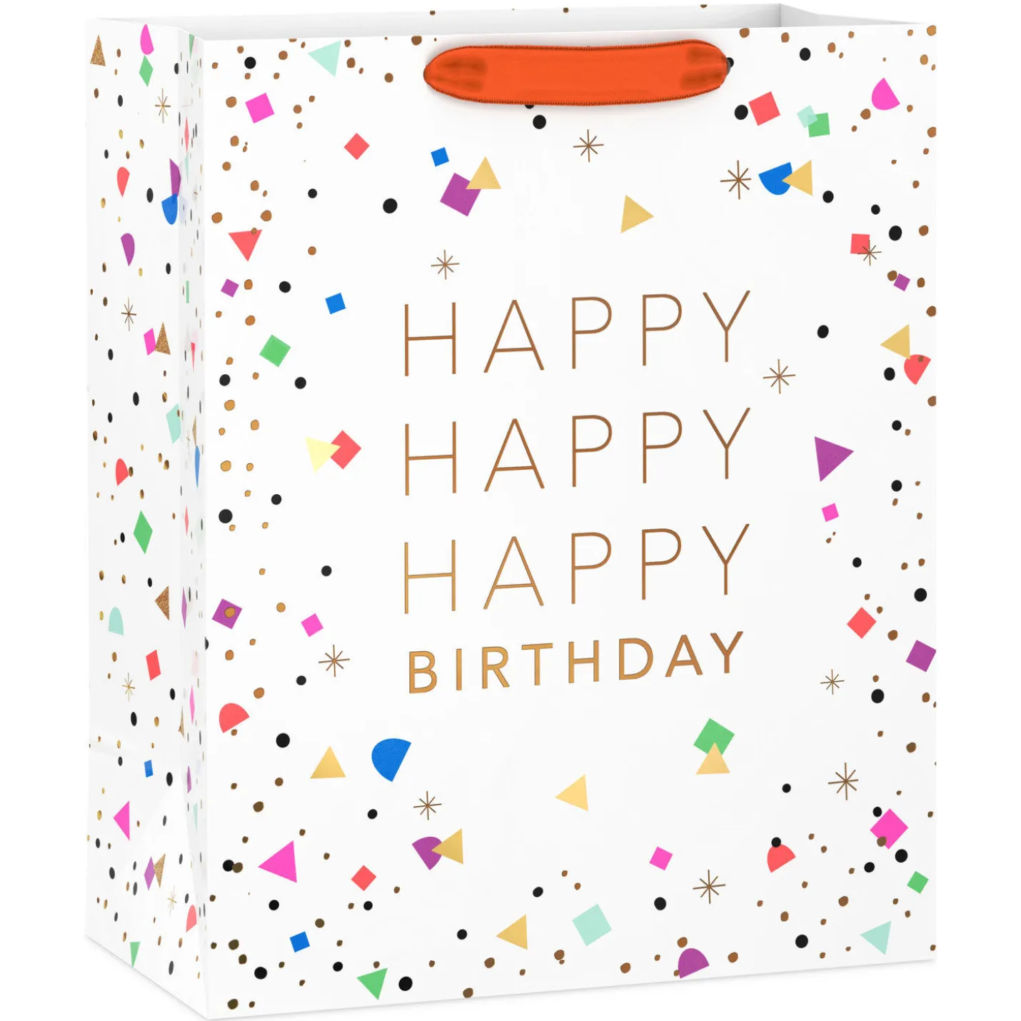 13" Happy Birthday Confetti Large Gift Bag