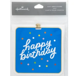 3.2" Happy Birthday Folded Gift Tag