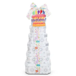 Happy Birthday Gift Tower of Treats