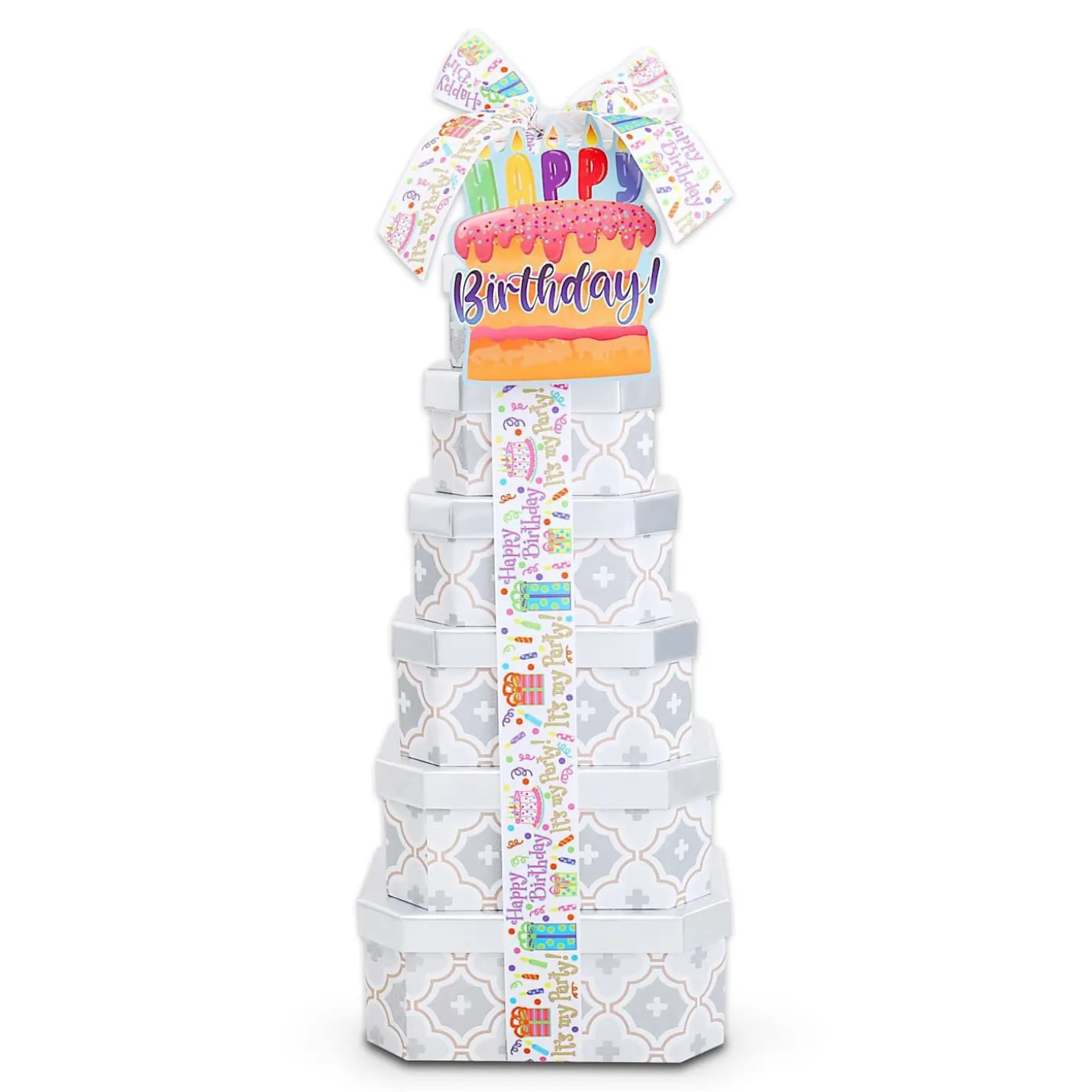Happy Birthday Gift Tower of Treats