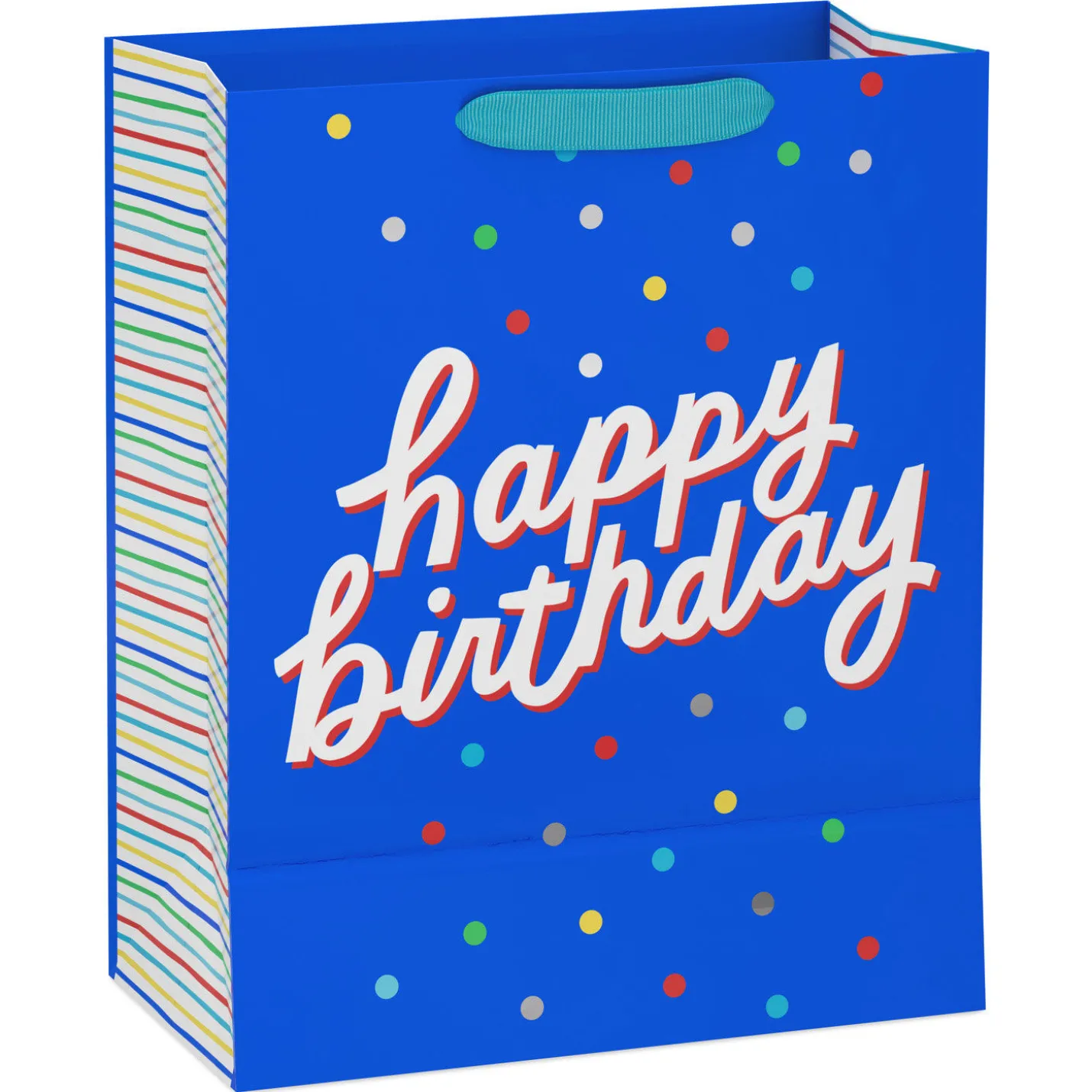 13" Happy Birthday on Blue Large Gift Bag