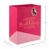 13" Happy Birthday on Pink Large Gift Bag